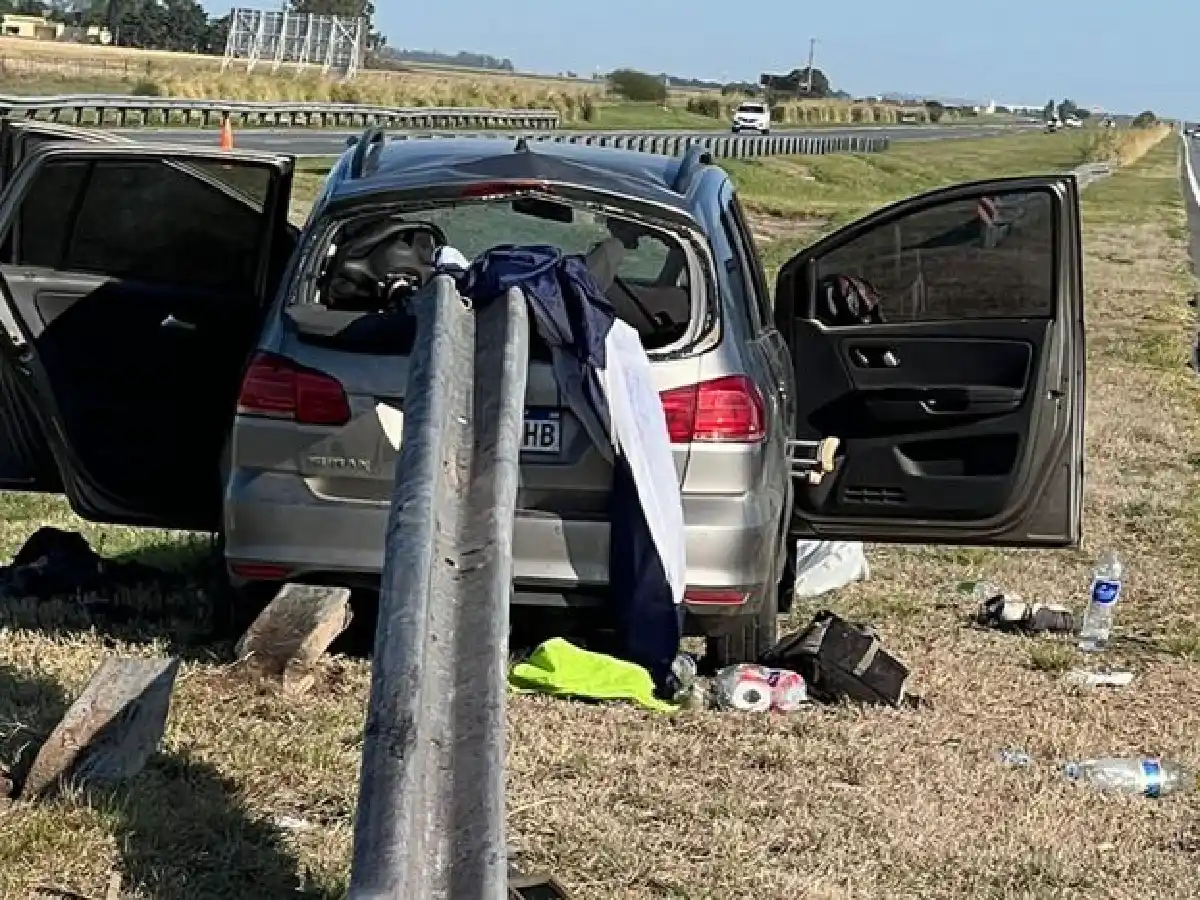 Impresionantes imágenes del choque en que murió un hincha de Talleres