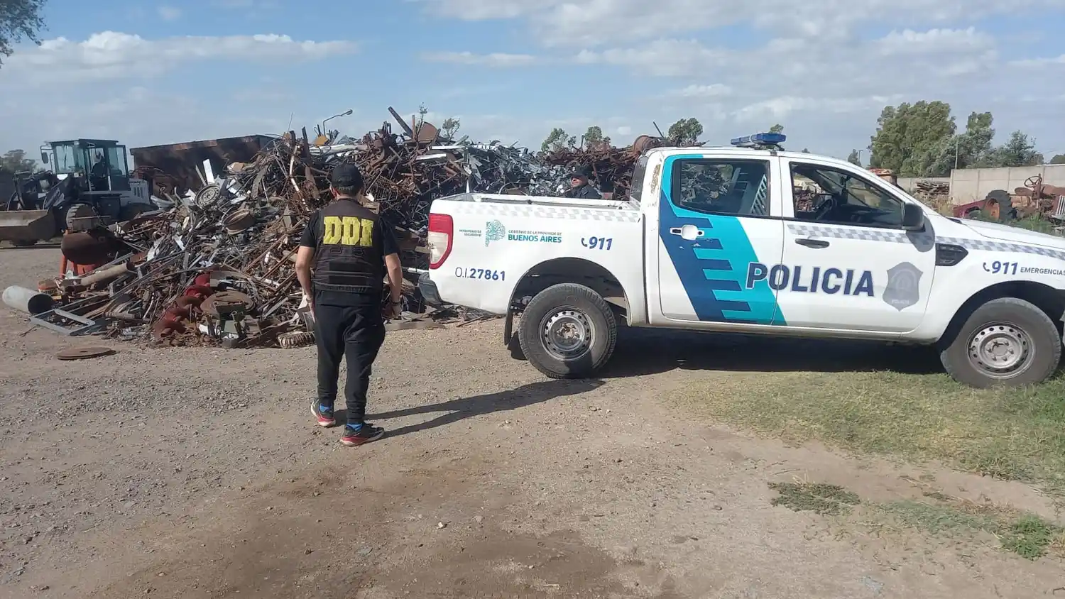 Clausuraron una chatarrería por falta de documentación