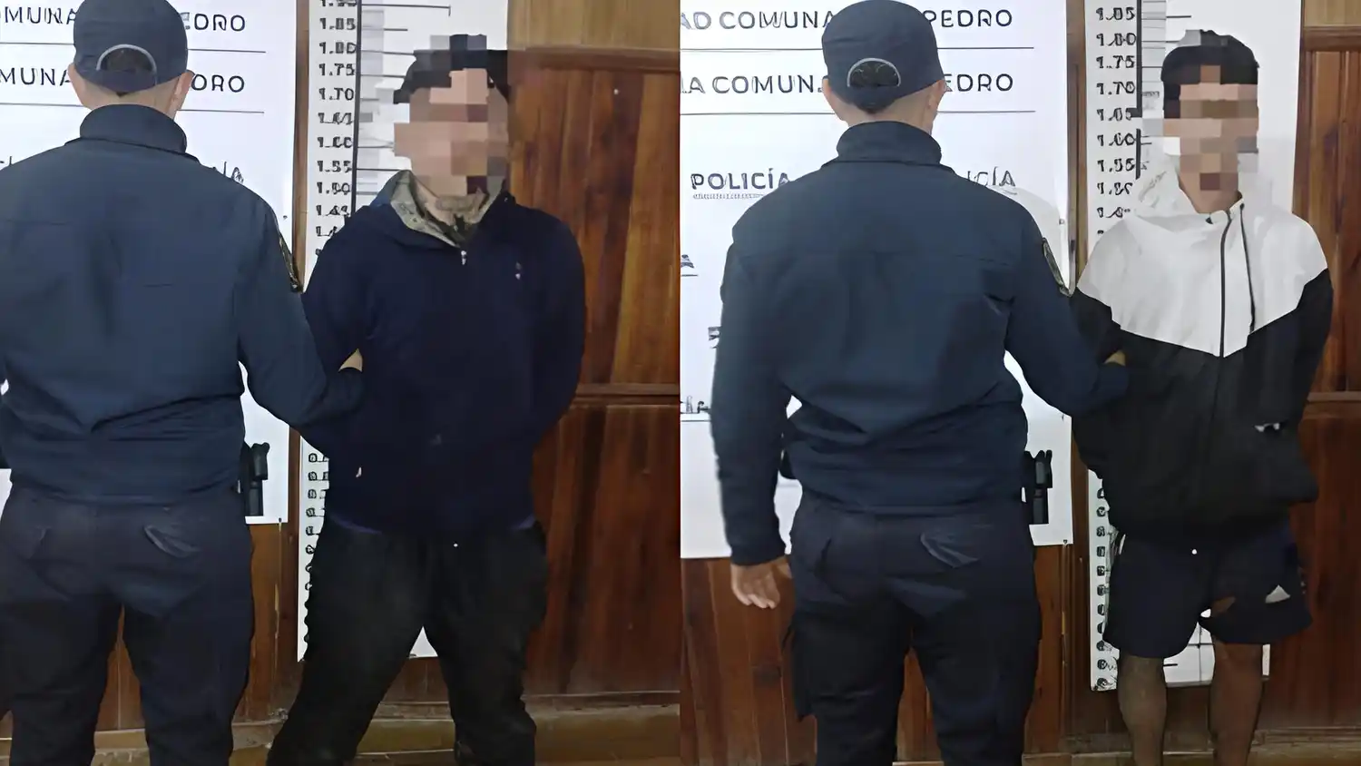 Los ladrones fueron apresados y trasladados a la Comisaría.