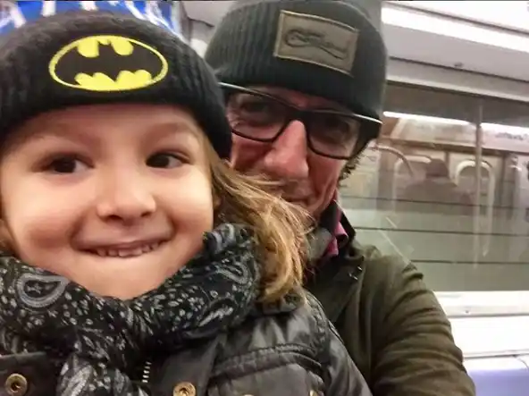 Hace pocos días Colate compartió este recuerdo con su hijo. Foto: Instagram