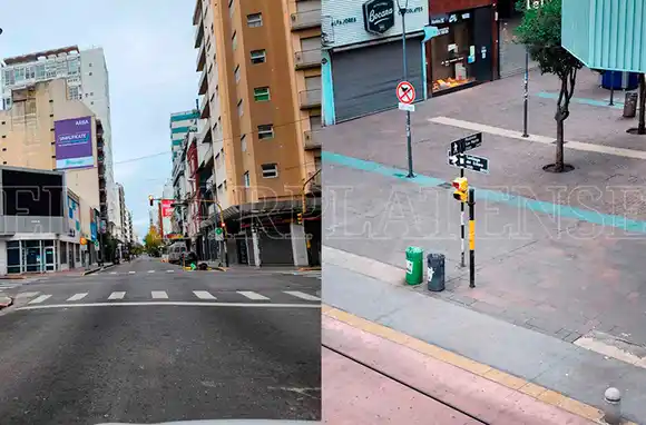 Postales de una mañana desierta en Mar del Plata