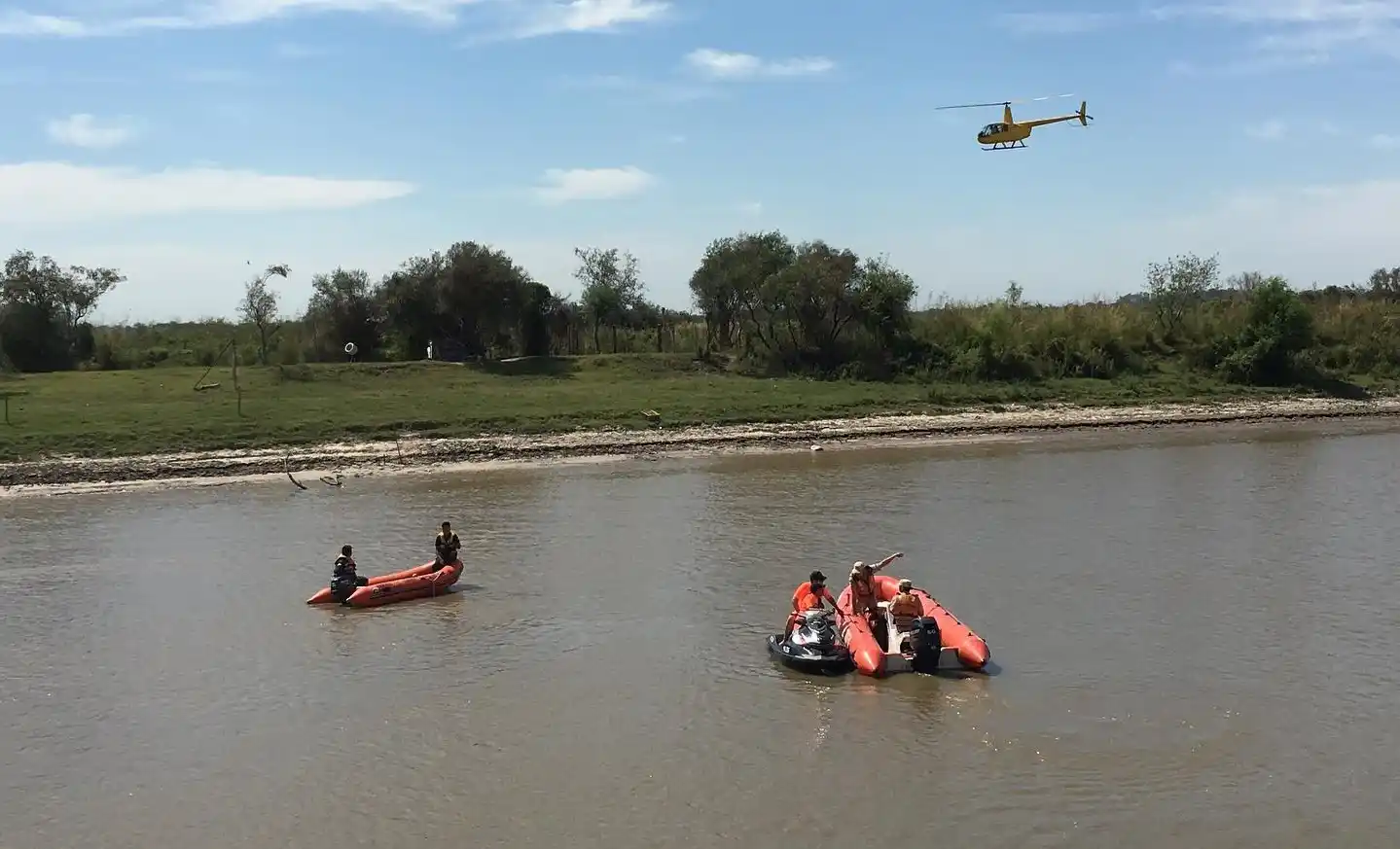 Intensa búsqueda de un joven en el río Gualeguay