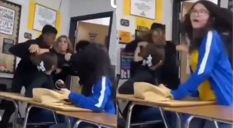 La escena quedó filmada