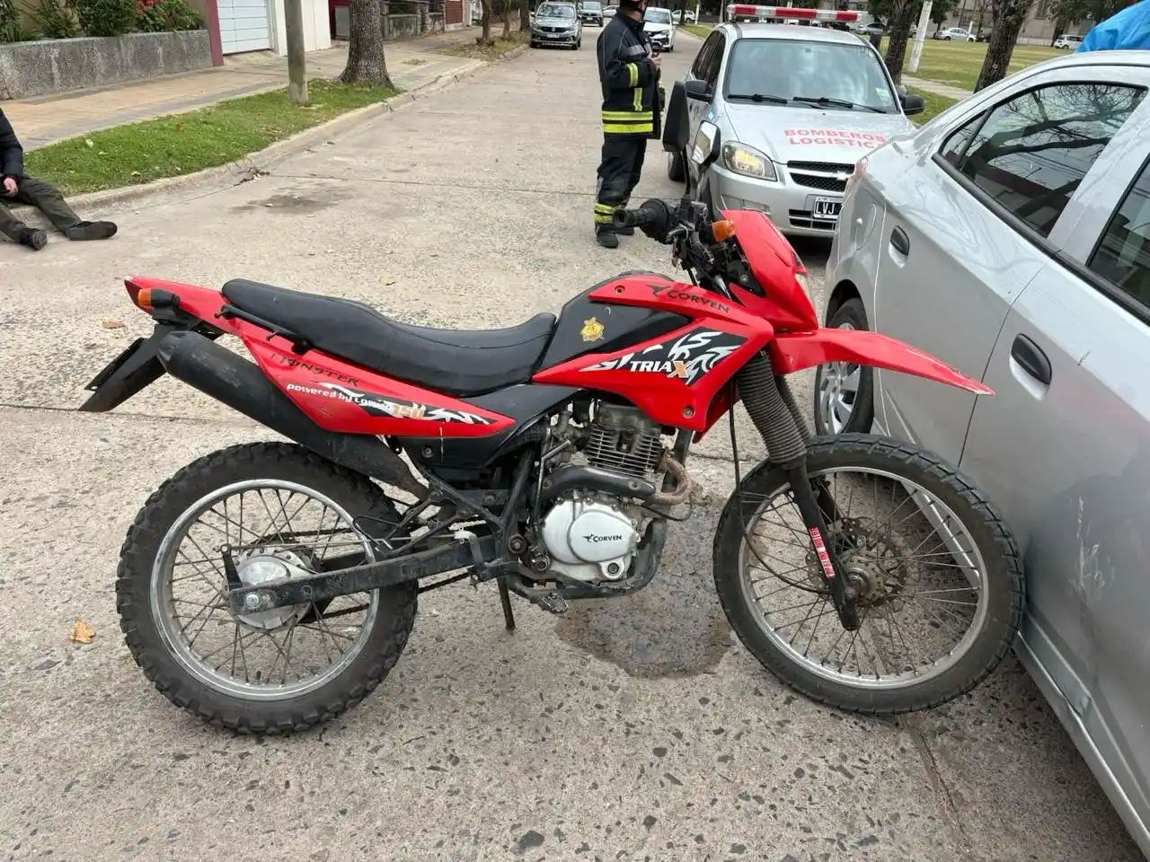 Colisión en el cruce de 25 de Mayo y Dorrego. Foto: BVVT