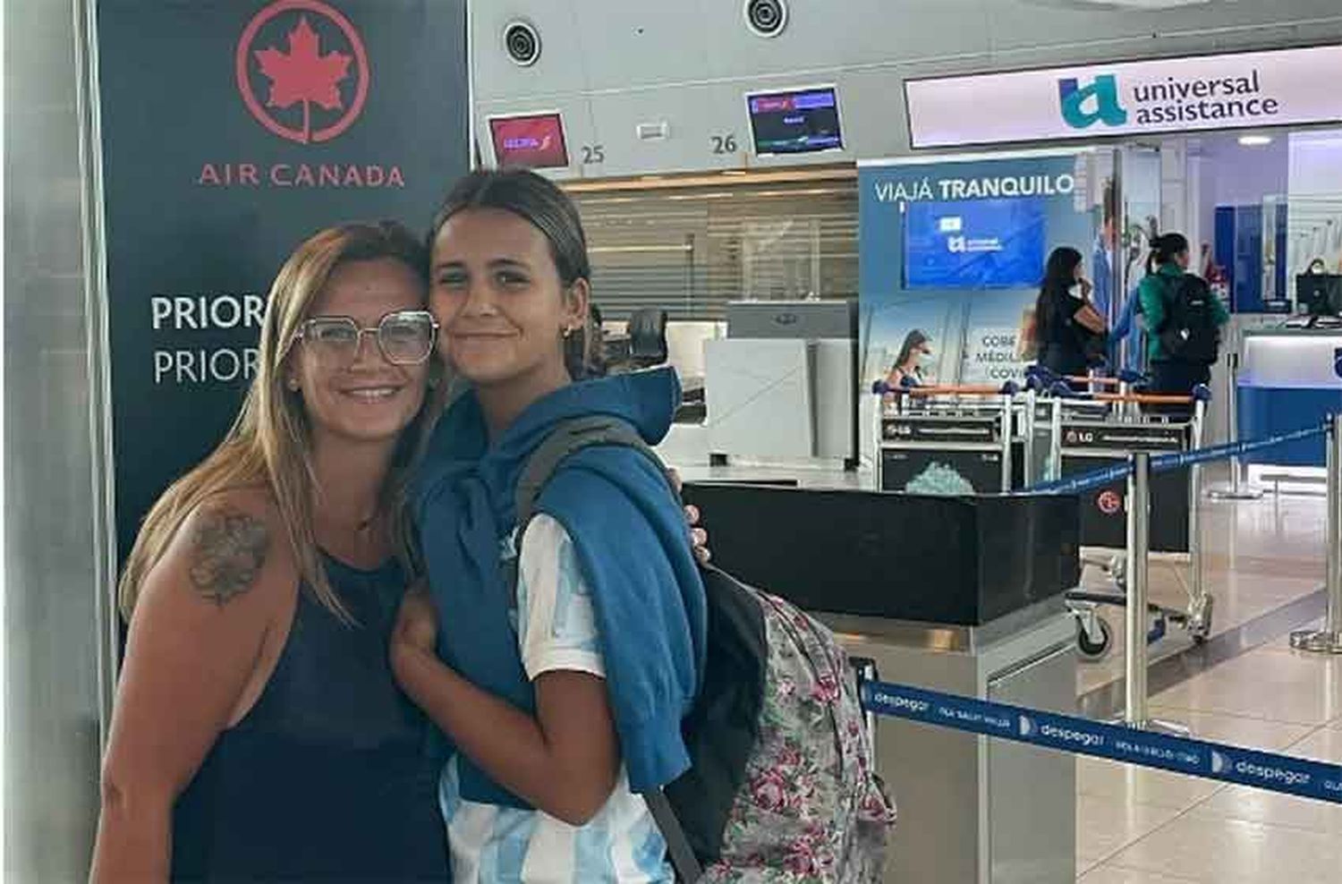 Amalia Granata despidió a su hija Uma que se va a vivir a Canadá