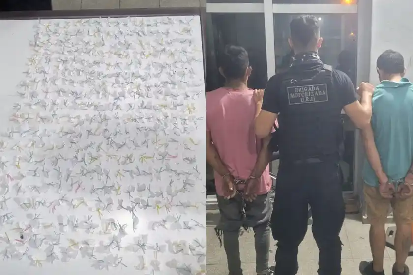 Narcomenudeo en Rosario: cayeron dos jóvenes con más de 350 envoltorios de cocaína