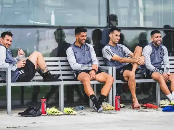 Messi, Suárez, Busquets y Jordi Alba