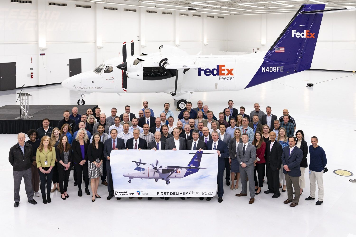 Textron entregó el primer Cessna SkyCourier a FedEx Express