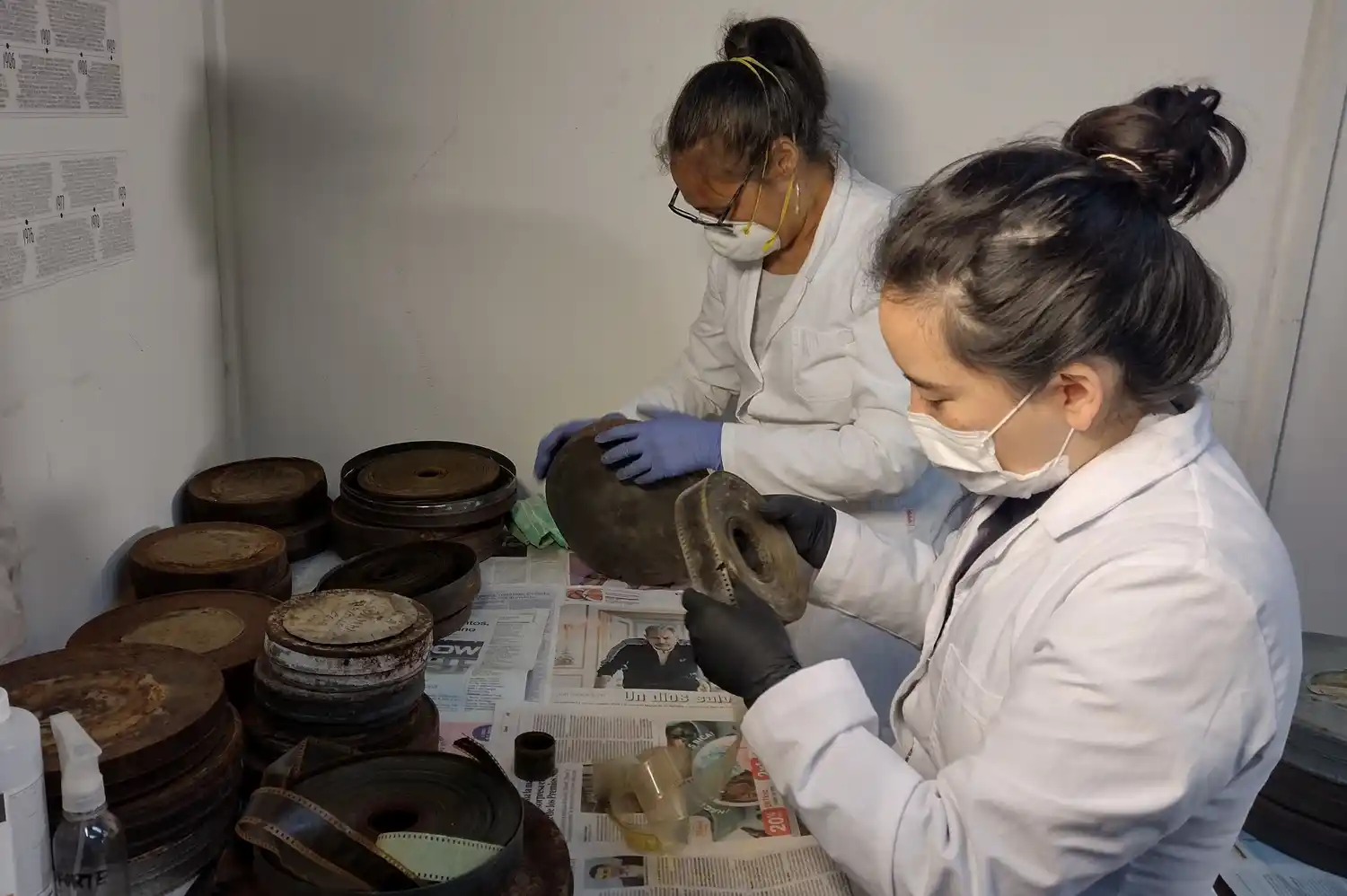 Durante el encuentro, se repasó el estado de conservación del acervo audiovisual de la ciudad.