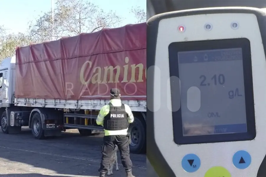 Muy excedido: detectaron a un conductor profesional con alcohol en sangre en Ruta 34