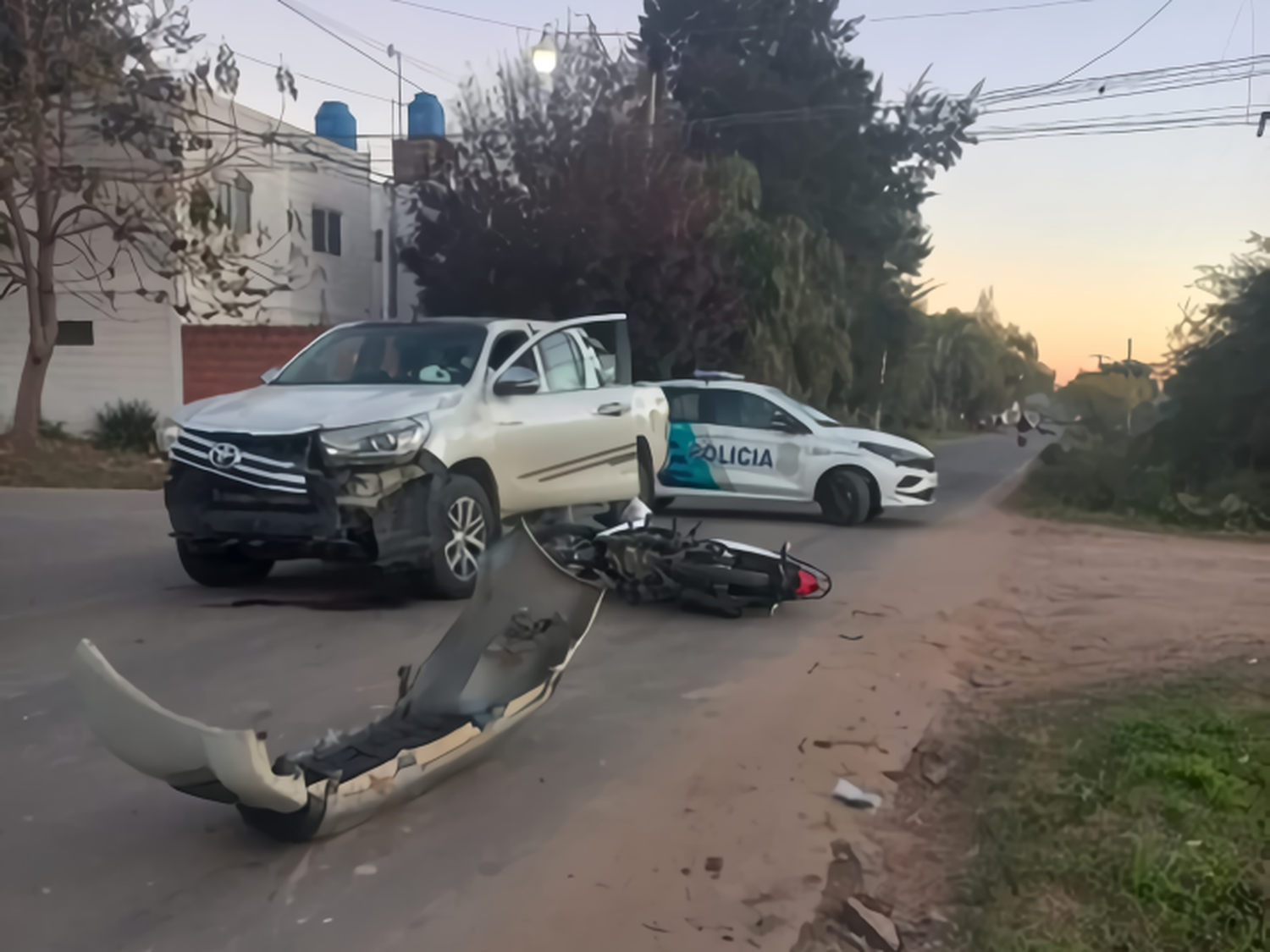El choque tuvo lugar este martes en horas de la mañana.
