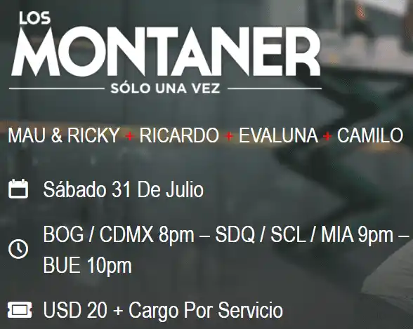 Ya en la web de los Montaner está el cambio de fecha. 