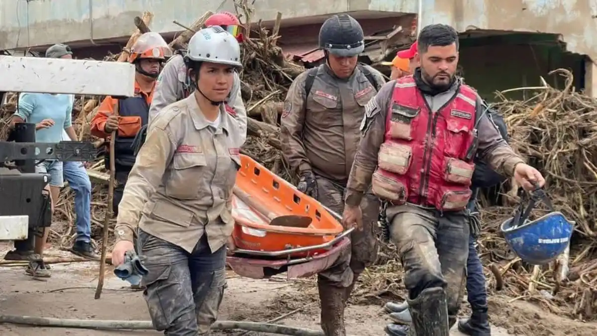 Por deslave en Las Tejerías: Cuerpos de rescate y salvamento activados en máximo despliegue