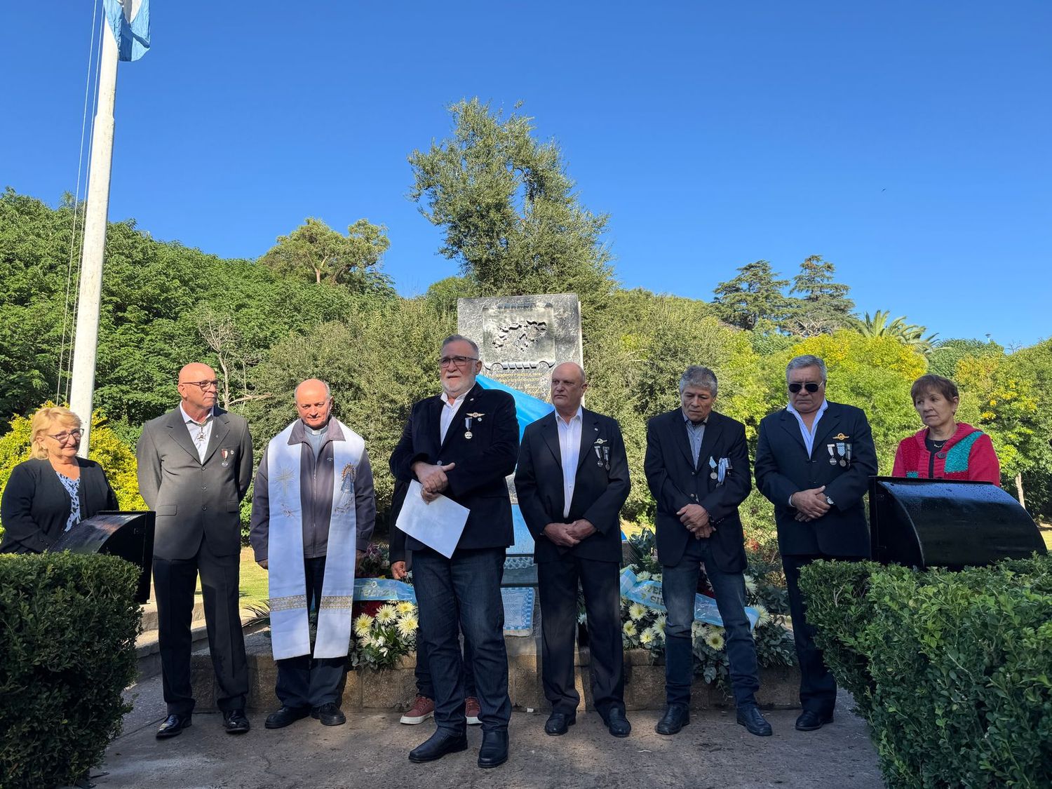 2 de abril: así fue la ceremonia de los veteranos de Malvinas de San Pedro