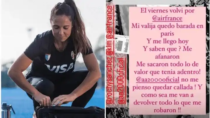 Bienvenida a la Argentina: Una de Las Leonas sufrió otro robo en el aeropuerto y apuntó a "la mafia de Ezeiza"