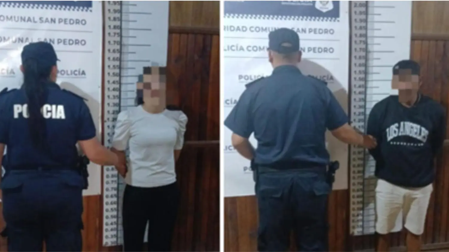 Los efectivos procedieron a la aprehensión de un hombre de 51 años y su hija de 28.