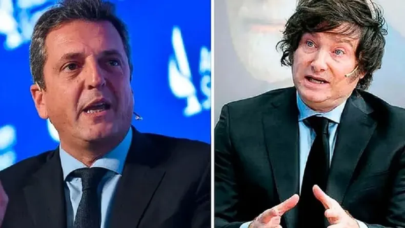 Con Axel Kicillof y militancia, Sergio Massa al balotaje