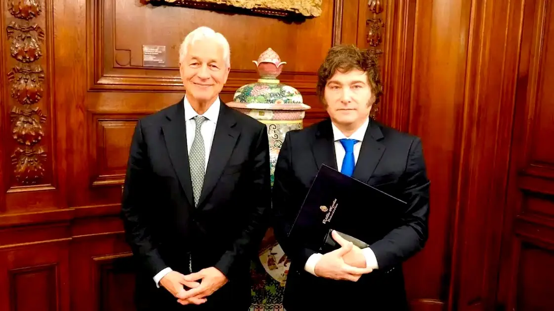 Milei participó de la cena del Consejo del JP Morgan