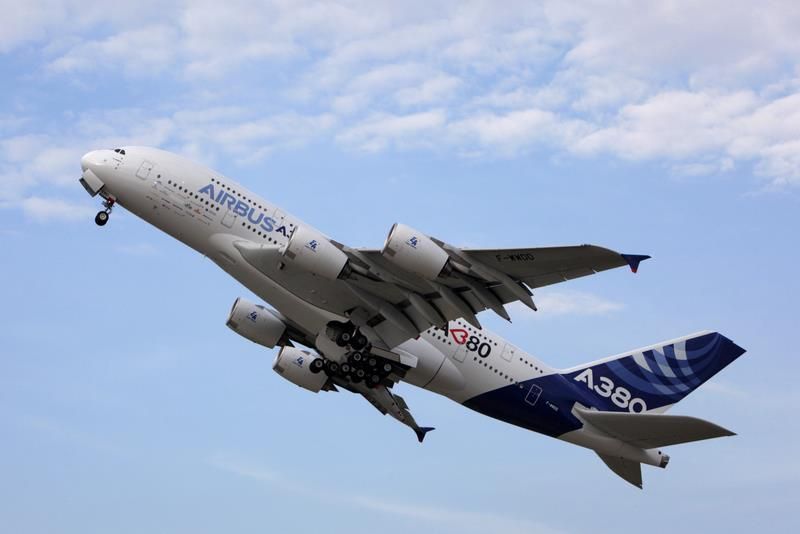 El Airbus A380 visitará la Argentina al regresar de FIDAE