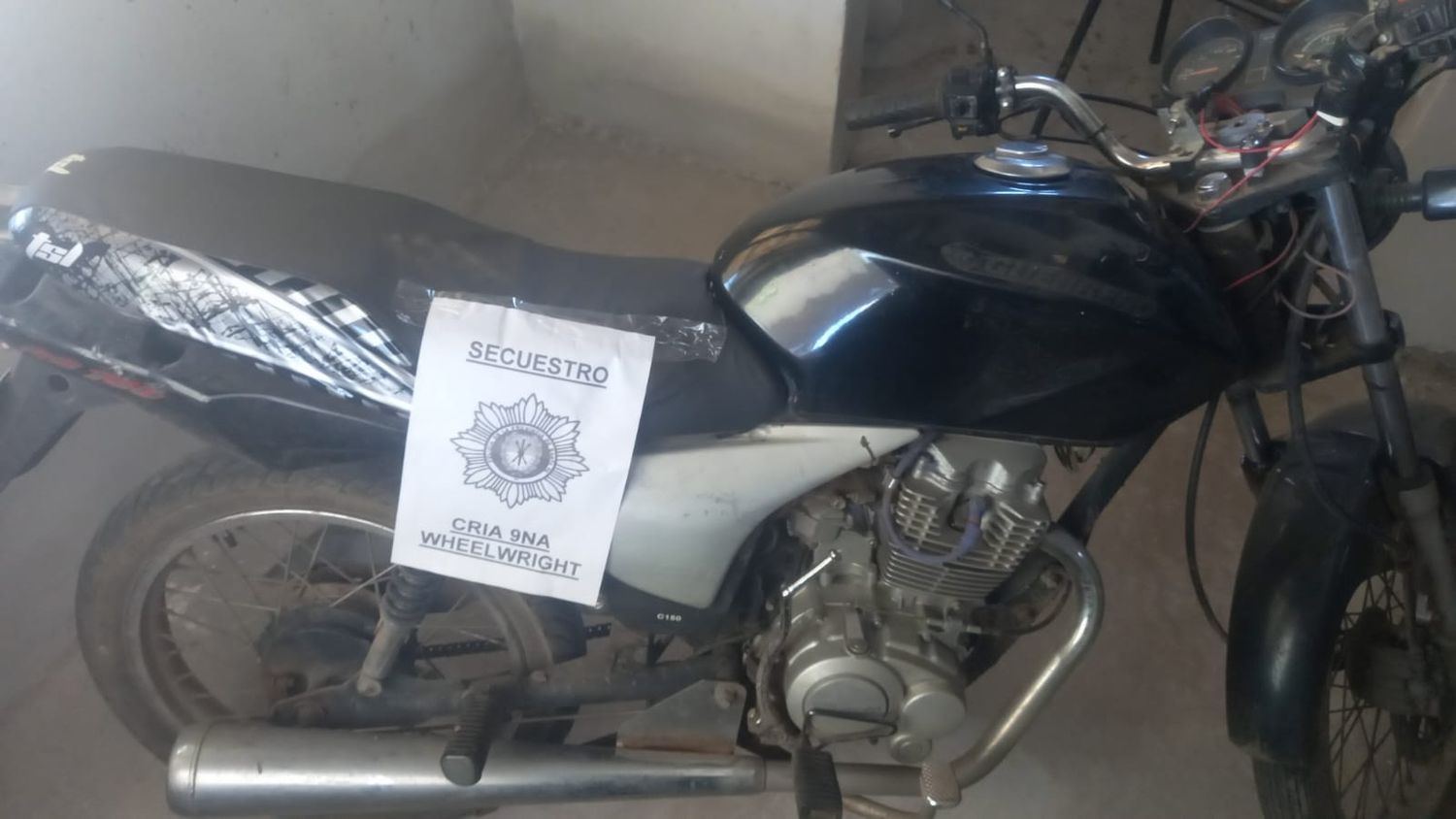 La moto fue restituida a su propietario.