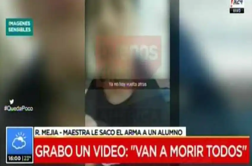 “Voy a matar a todos. Ya no hay vuelta atrás»