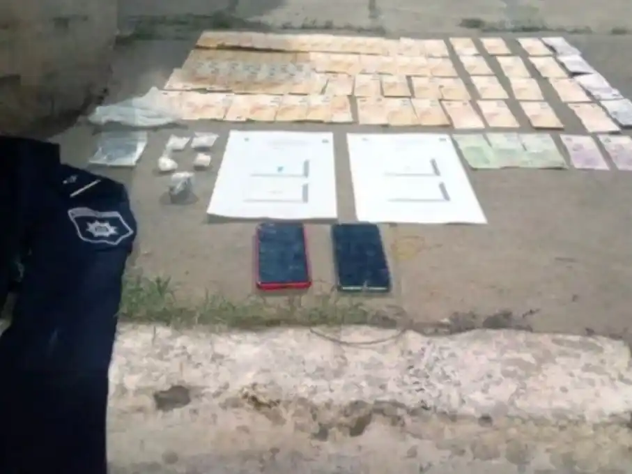 Material incautado al detenido