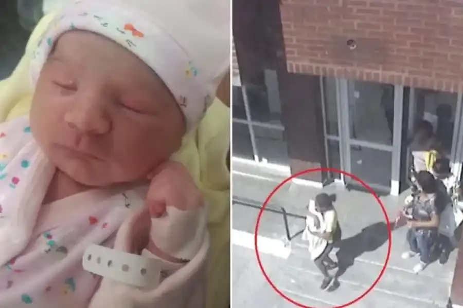 VIDEO | Desesperada búsqueda: una mujer se hizo pasar por enfermera y se robó a una beba recién nacida de un hospital