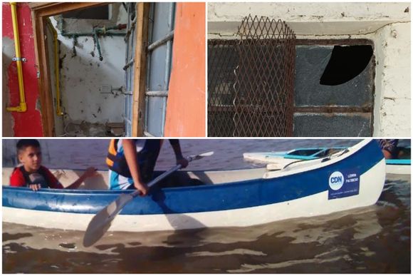 Robaron en la escuela de canotaje de Las Canaletas: se llevaron todo en una piragua