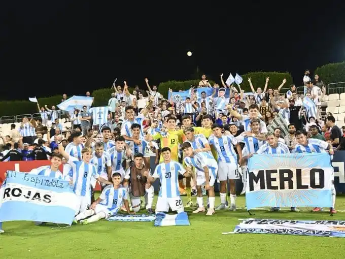 Los pibes de Argentina .Foto:Prensa AFA
