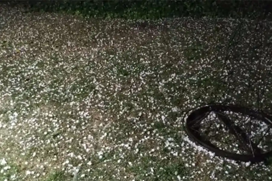 Una tormenta de granizo golpeó diferentes zonas del Sur santafesino