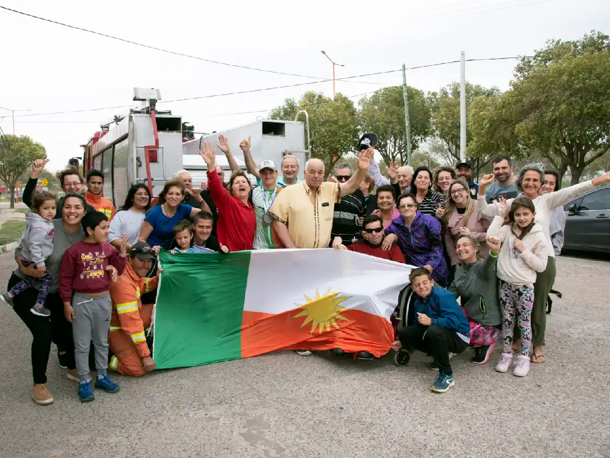 Benjamín Para fue recibido por su gente