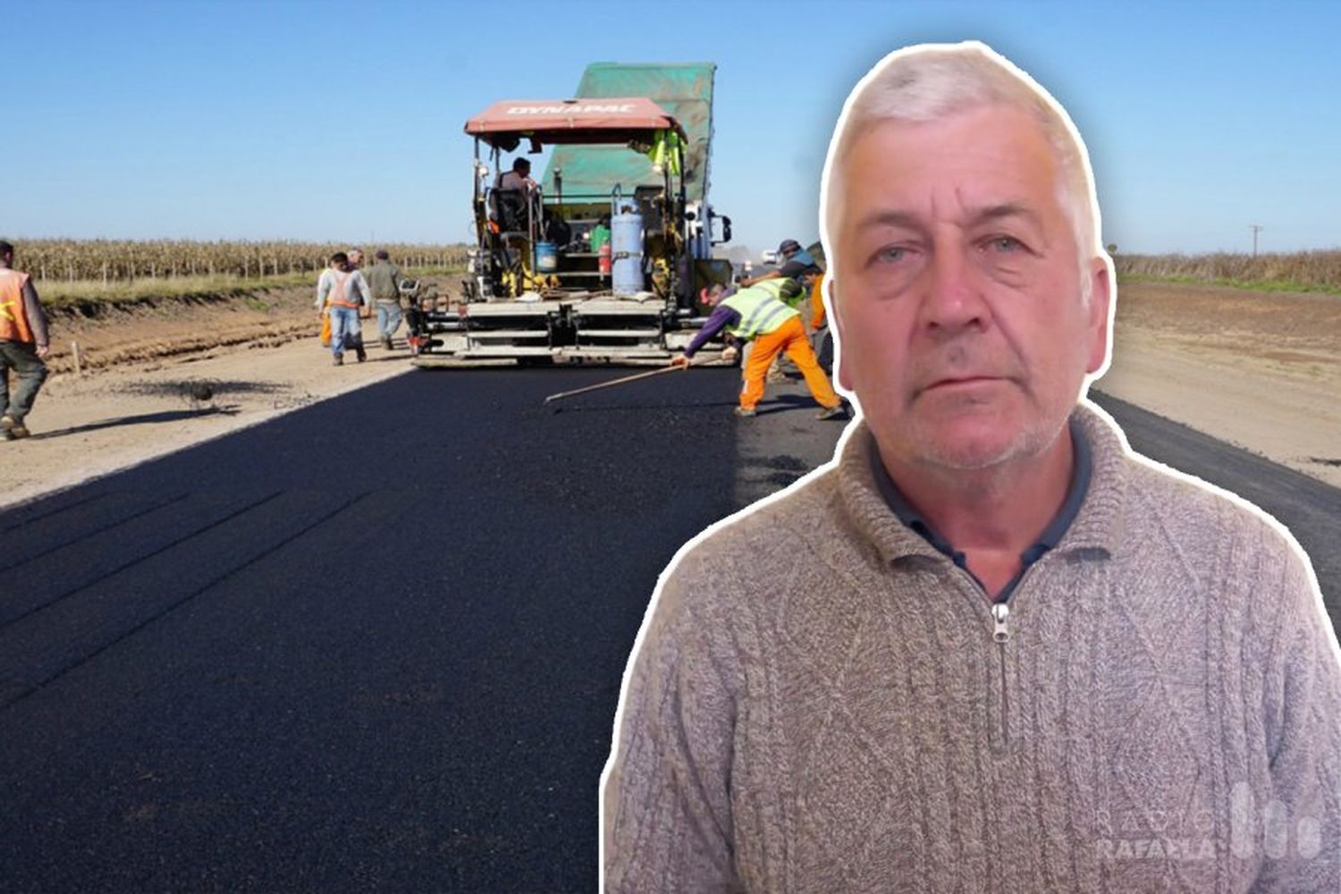 Expectativa por la pavimentación ruta 70-S que une Aurelia y Bella Italia: “Están trabajando fuerte”