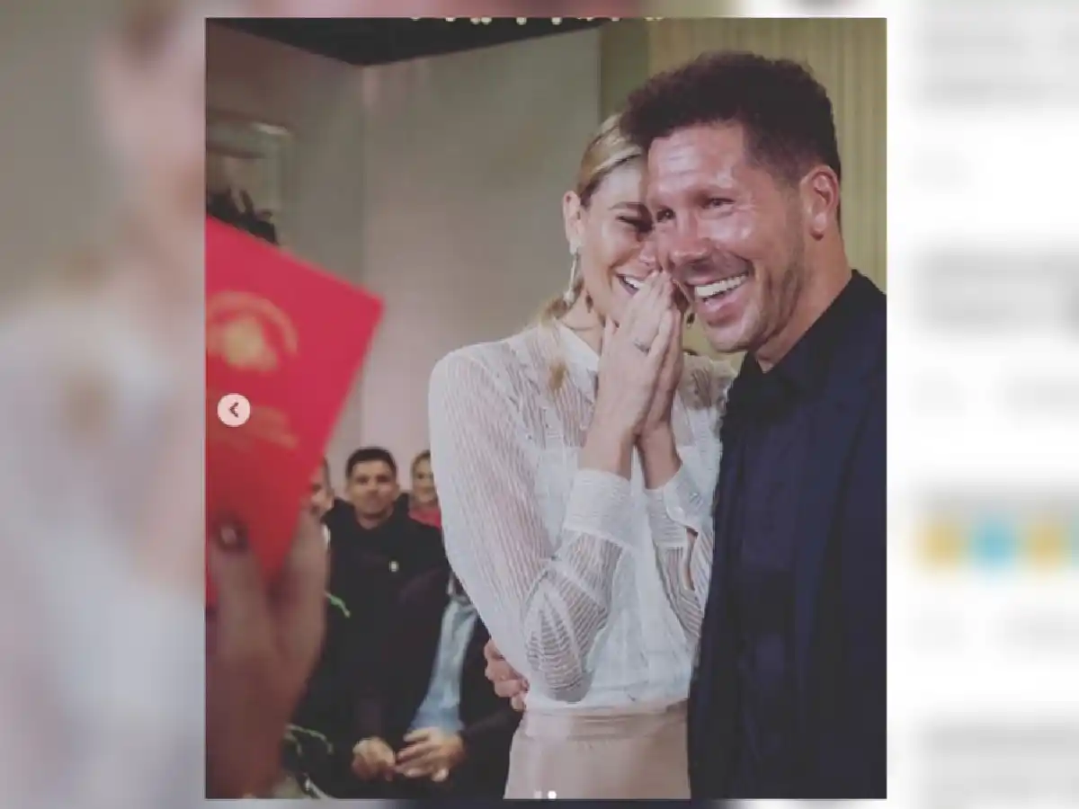 Diego Simeone se casó en  secreto en Buenos Aires