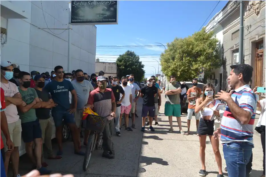 Trabajadores de Soychú se manifestaron