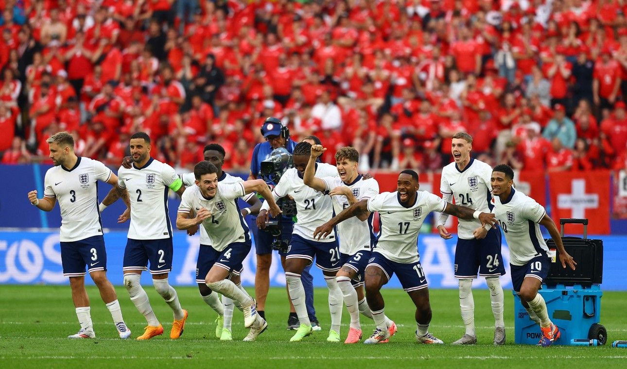 Eurocopa: Inglaterra sufrió ante Suiza, pero ganó por penales y está en semis