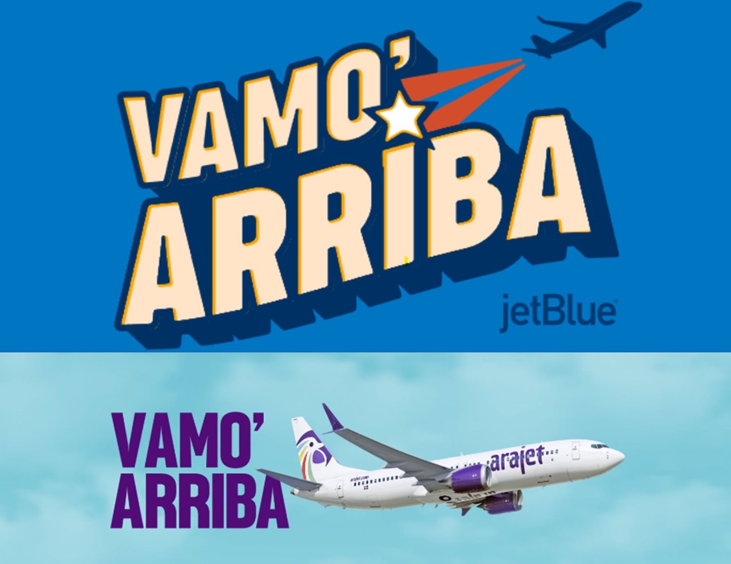 ¿Conflicto en puerta? JetBlue promociona un concurso con una frase registrada por Arajet