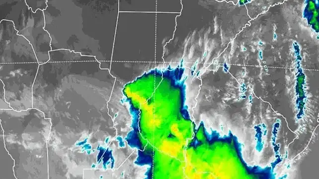 El SMN renovó el alerta naranja por tormentas y vientos para Gualeguay y el sur de Entre Ríos