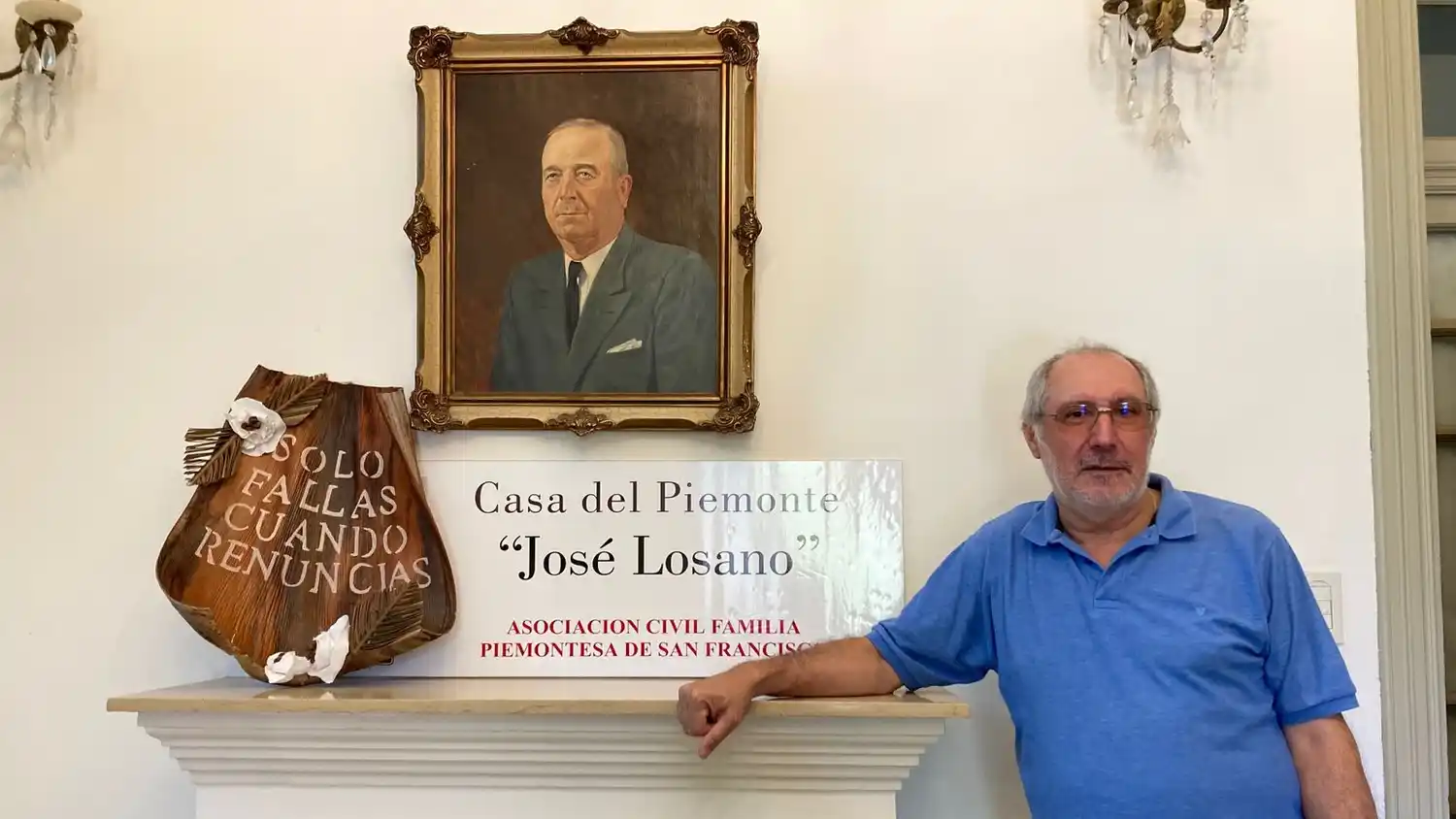 José Luis Vaira, presidente de la Asociación Familia Piemontesa de San Francisco