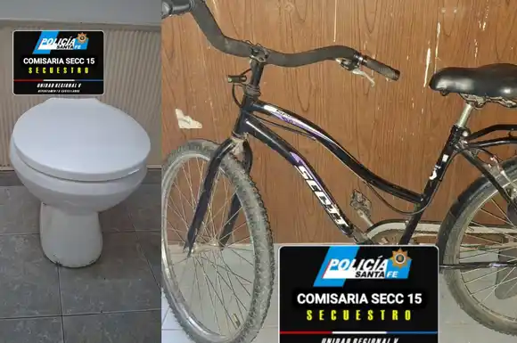 Robó un inodoro desde el cementerio, lo metió en una bolsa negra y se lo llevó en bicicleta