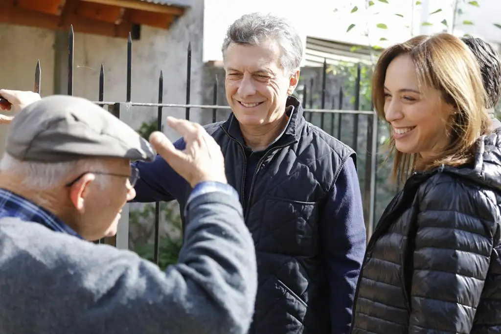 El Presidente encabezó junto a Vidal un nuevo timbreo de Cambiemos