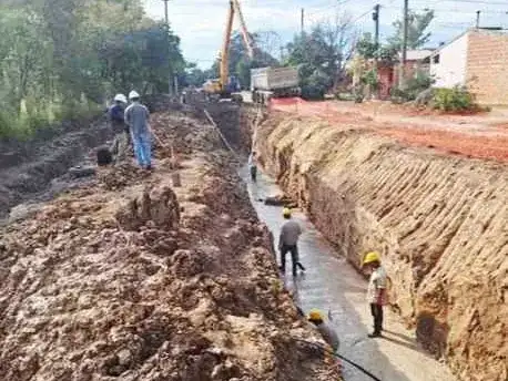Avanza una obra clave para reducir los 
anegamientos en la zona del Cincuentenario