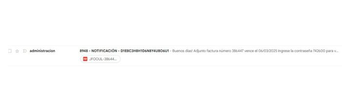Correo falso