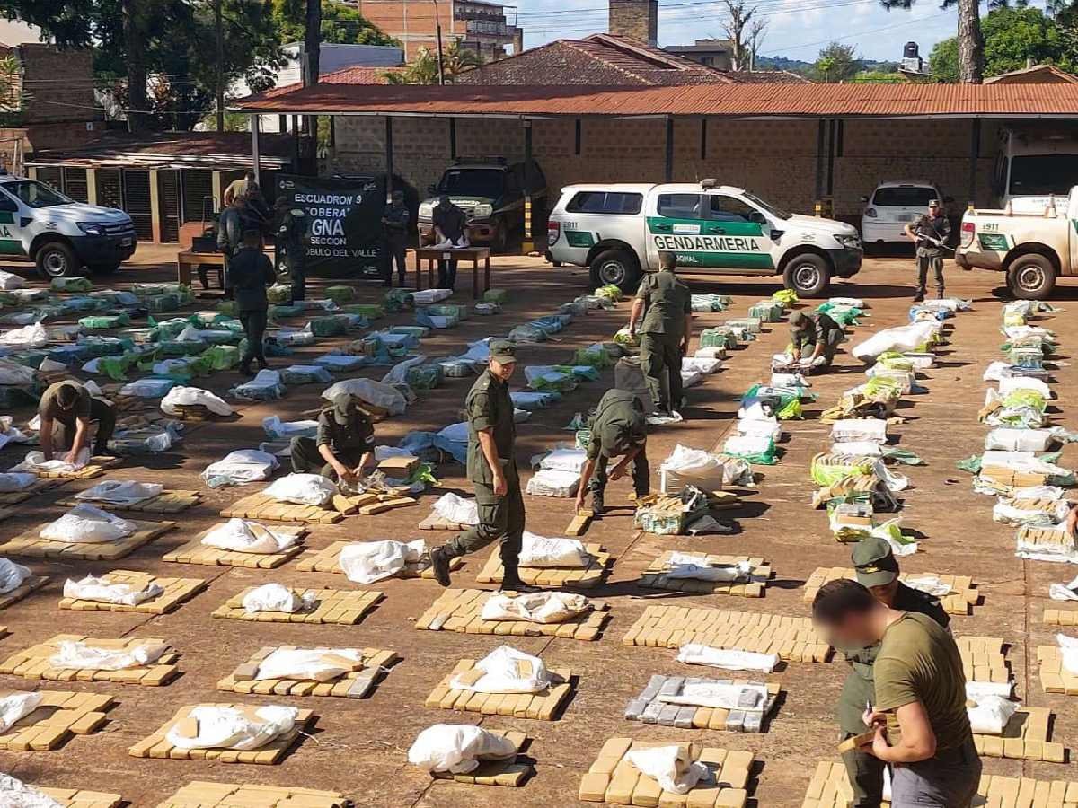 Incautaron en Misiones más de 10 toneladas de marihuana