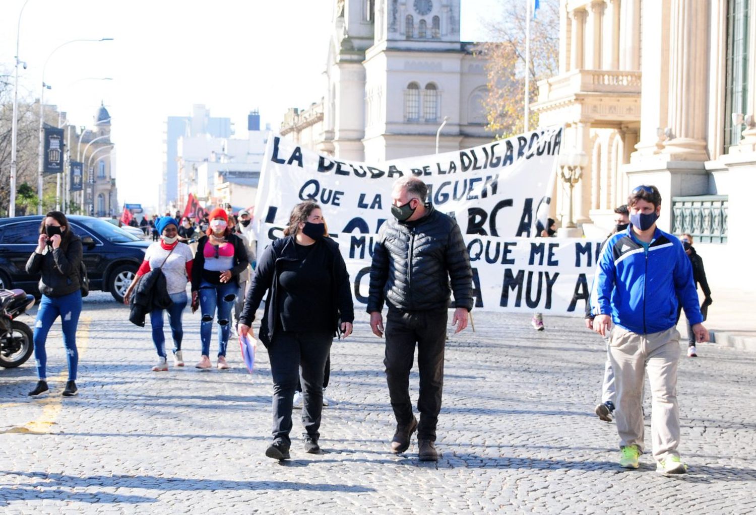 El Movimiento 1 de Octubre irrumpió en la calle para exponer las demandas sociales