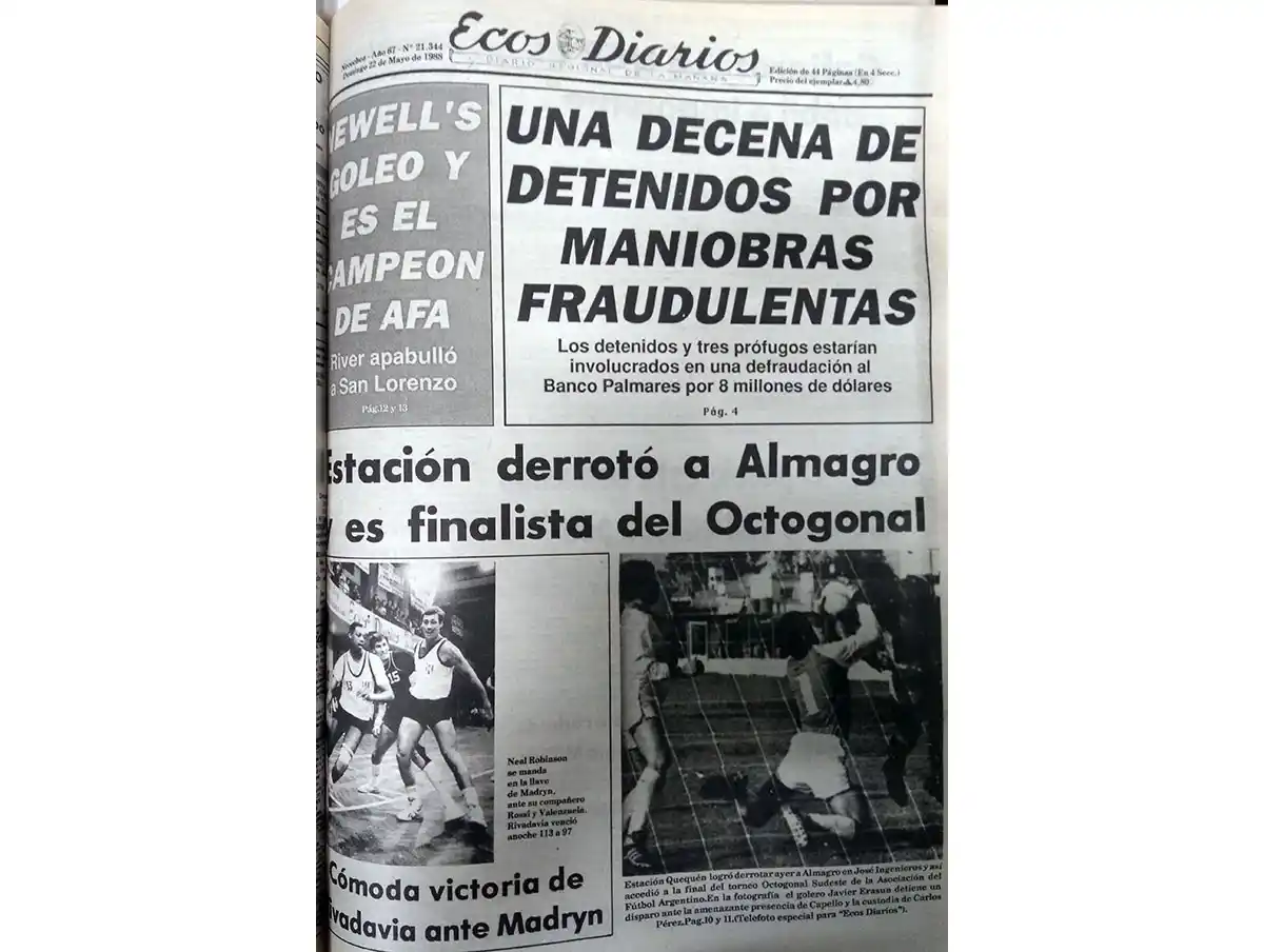 Domingo 22 de mayo de 1988