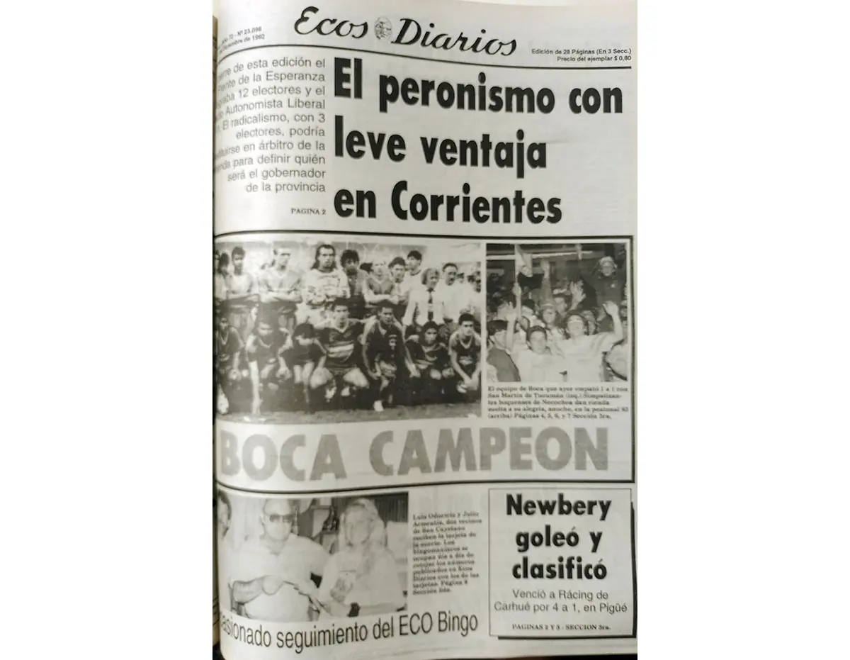 Lunes 21 de diciembre de 1992