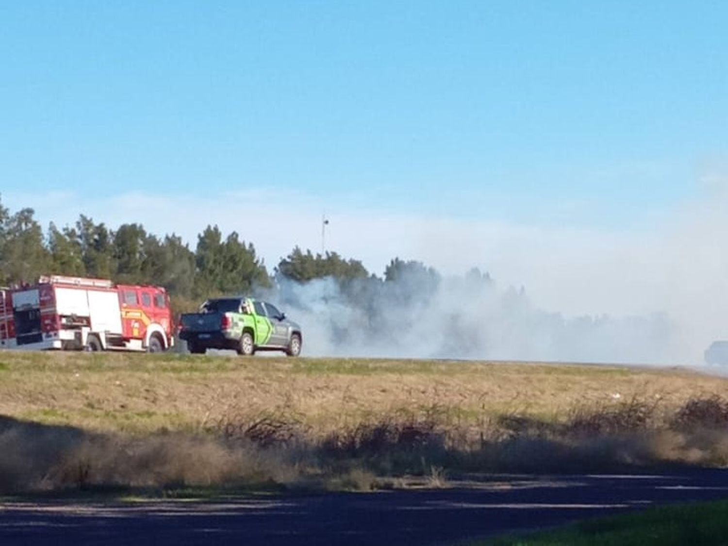 Bomberos en ruta 9