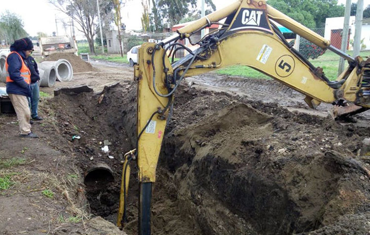 Reparación de la red pluvial