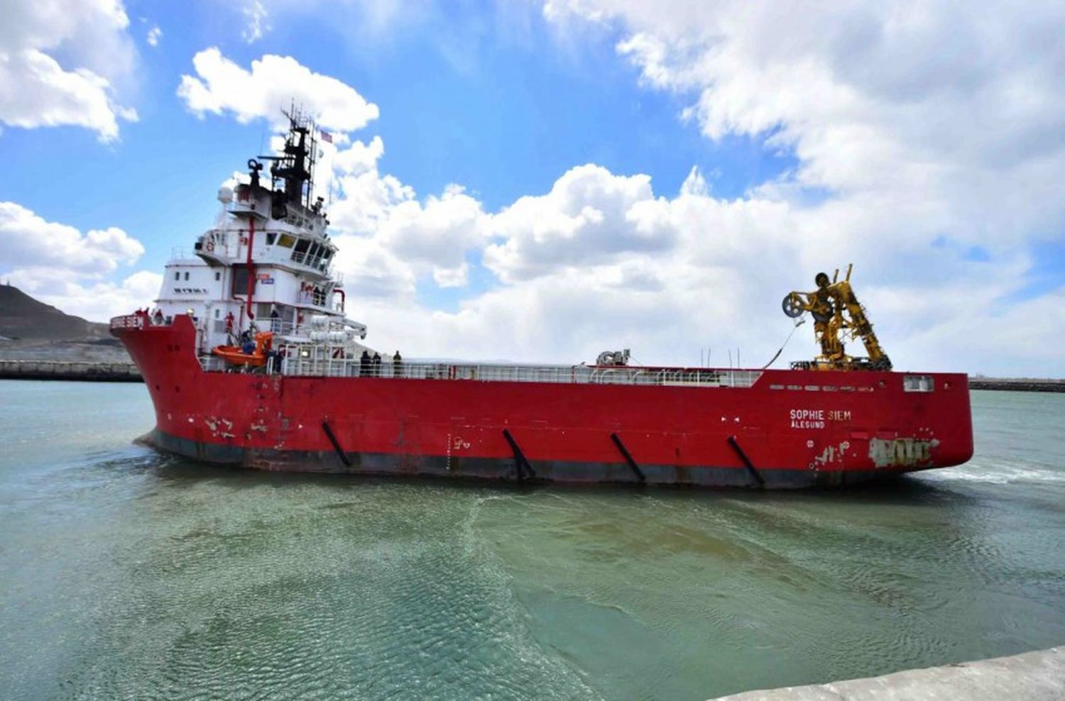 El Sophie Siem amarró en el puerto de Mar del Plata