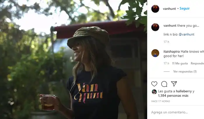 Halle Berry fue la primera en dar "Me gusta" a la publicación de su novio. Foto: Instagram